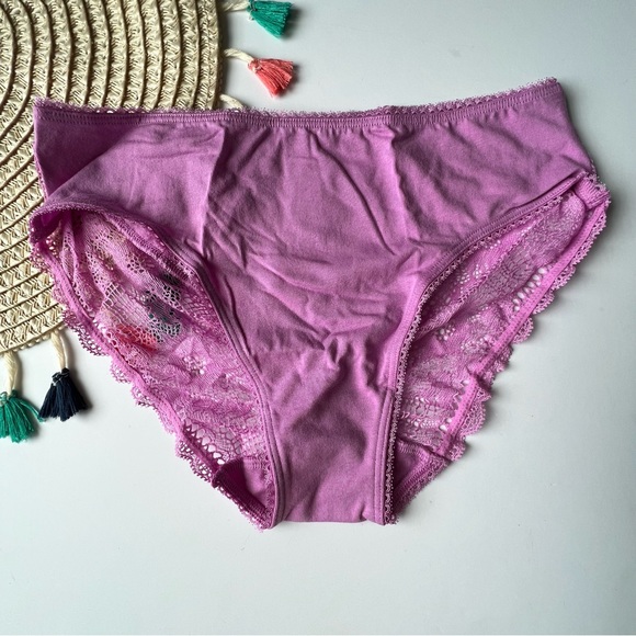 Victoria's Secret Stretch Cotton High-Leg Brief Panty Orchid Pink Small NEW - Picture 5 of 7